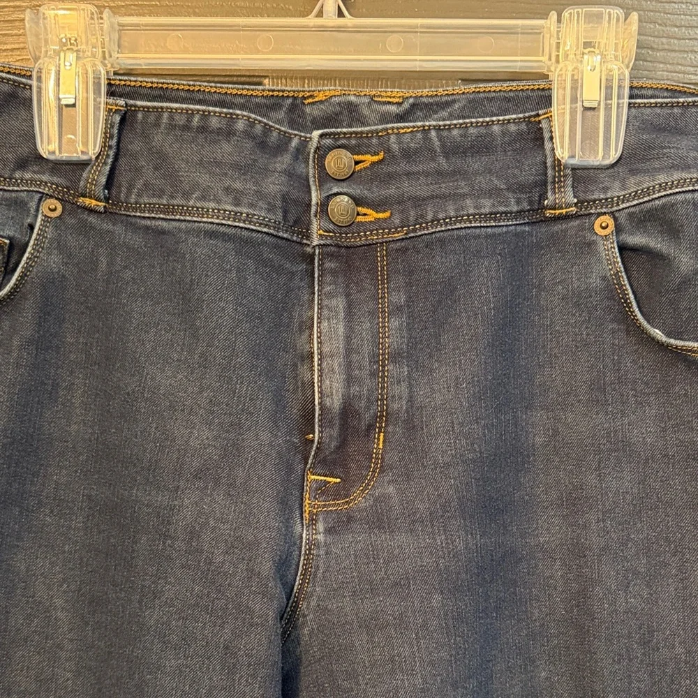 Lands' End Blue Flare Women's Jeans - Picture 3 of 5
